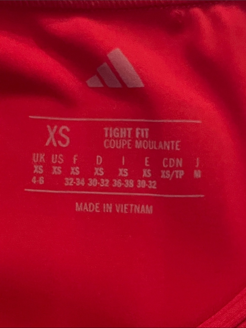 adidas Red Racerback Performance Tank Top - Picture 3 of 6